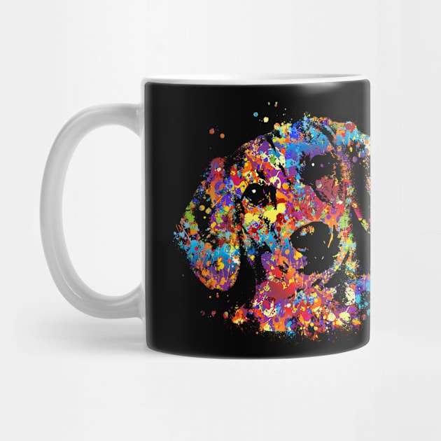 Colorful Dachshund dog  - Doxie by Nartissima